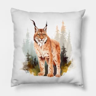 Eurasian Lynx Pillow