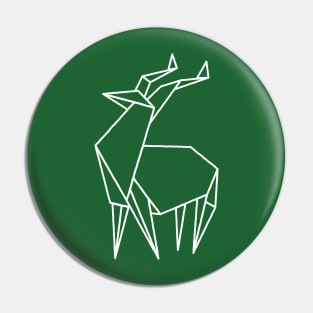 Origami Antelope Pin