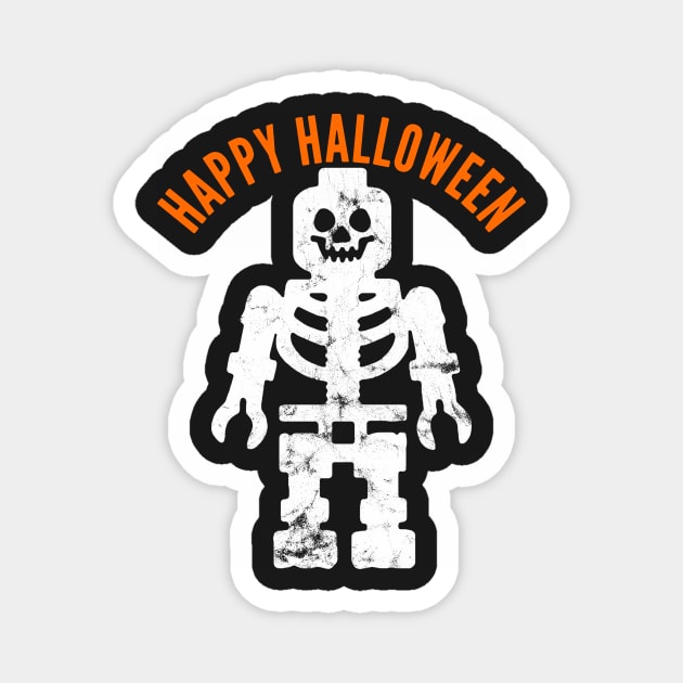 Happy Halloween Skeleton Magnet by jdsoudry