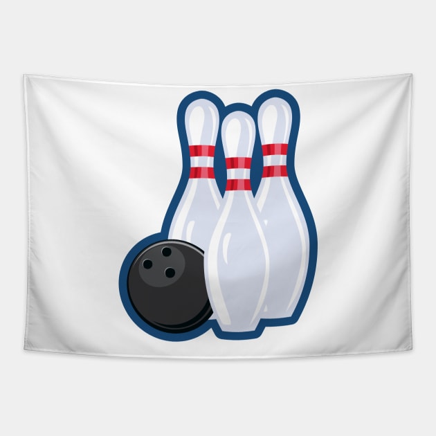 Bowling Night Tapestry by SWON Design