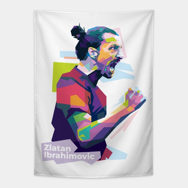 Zlatan Ibrahimovic WPAP Tapestry by can.beastar