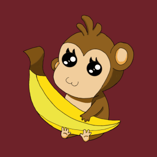 Affe mit Banane T-Shirt