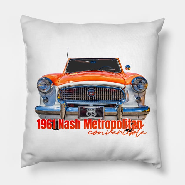 1961 Nash Metropolitan Convertible Pillow by Gestalt Imagery