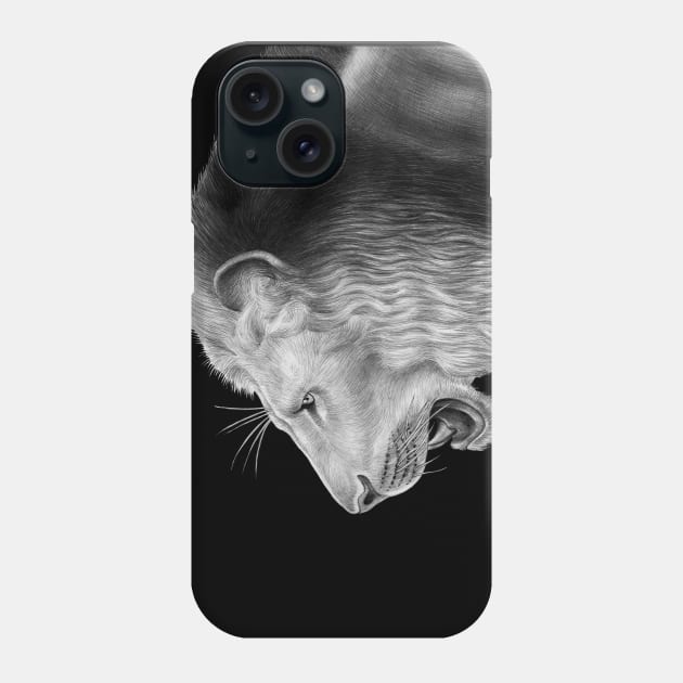 Lion Phone Case by Tim Jeffs Art