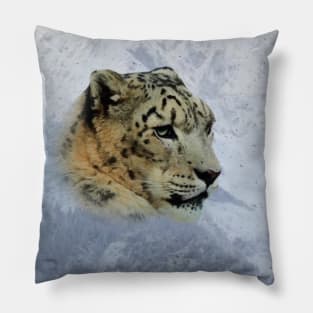 Snow leopard Pillow