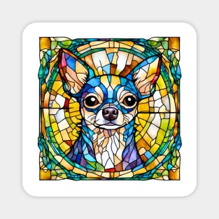 Stained Glass Chihuahua Magnet