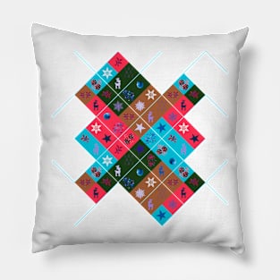 Christmas Squares Goodies 2 Pillow