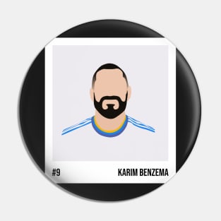 Karim Benzema Minimalistic Camera Film Pin