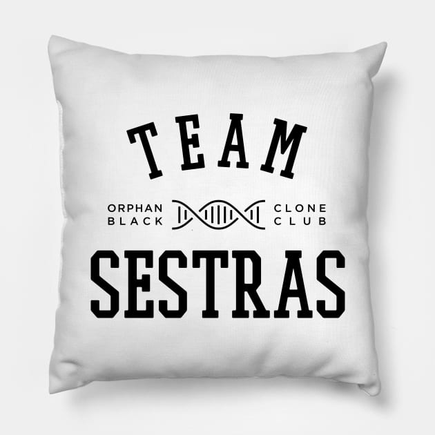 TEAM SESTRAS ORPHAN BLACK Pillow by localfandoms