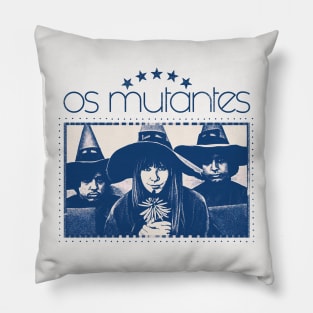 Os Mutantes \\ Retro Style Design Pillow