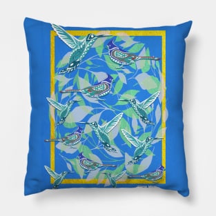 Jail Aquarium Bird ecopop Pillow