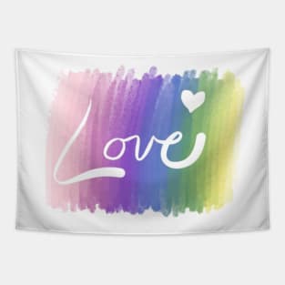 Rainbow Love Tapestry