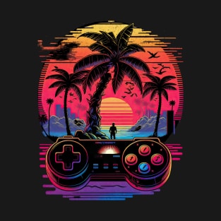Synthwave 80s gaming T-Shirt