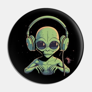 Space DJ Pin