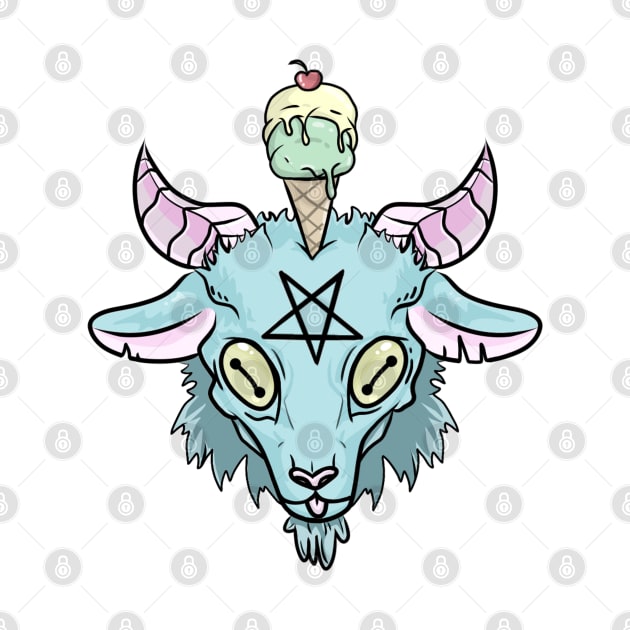 Ice cream Baphomet by yourlocalartplug