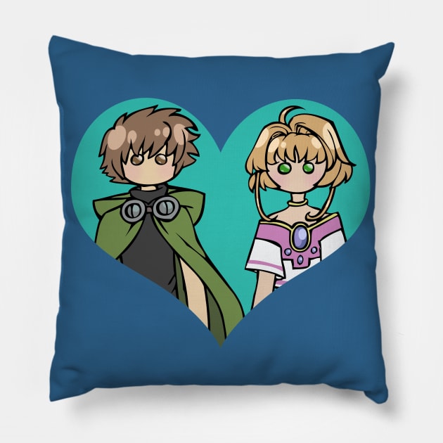 Syaoran and Sakura - shipping dolls Pillow by RainytaleStudio