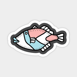 Unique fish illustration with personality Magnet