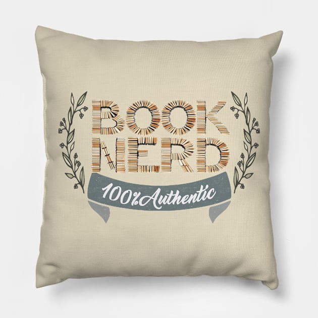 Book Nerd Pillow by pembertea