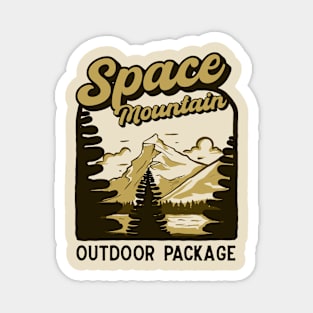 Space Mountain Outdoor package Magnet