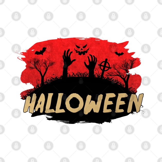 ☢ Haunted Cemetery ☢ Halloween Zombies Rising Cool Costume Idea by Naumovski