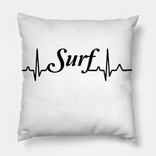 waves, surfing, heart, rate, beach shirt,surf, surfer,shirt, summer shirt, Pillow