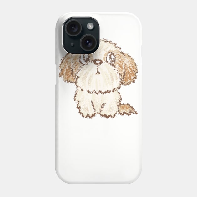 Shih Tzu puppy Phone Case by sanogawa