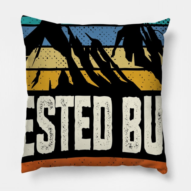 Retro Crested Butte Colorado Outdoors Mountain Graphic Pillow by crowominousnigerian 