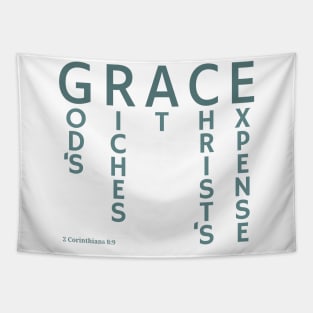 GRACE - God's Riches At Christ's Expense - 2 Corinthians 8:9 Tapestry