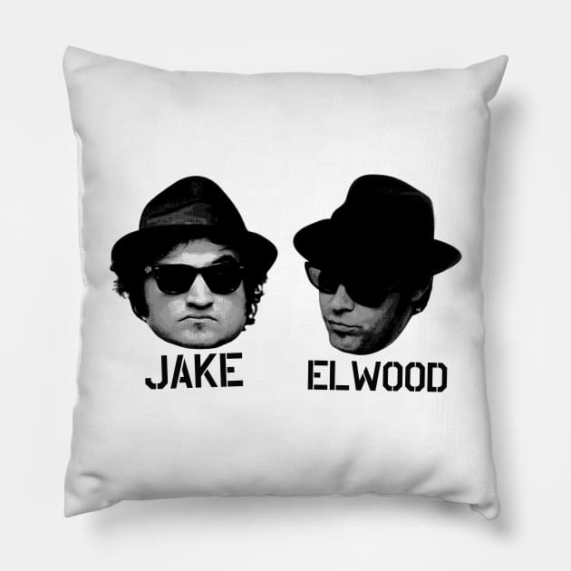 Jake & Elwood Pillow by Toby Wilkinson