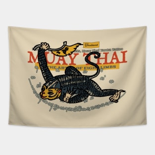 Classic Muay Thai Tattoo Monkey Tapestry