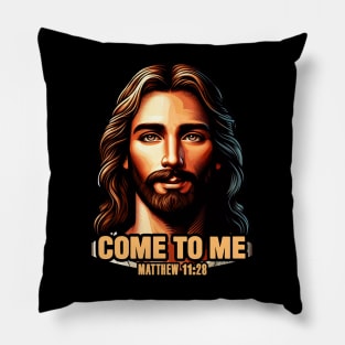 Matthew 11:28 Come To Me I Will Give You Rest Pillow