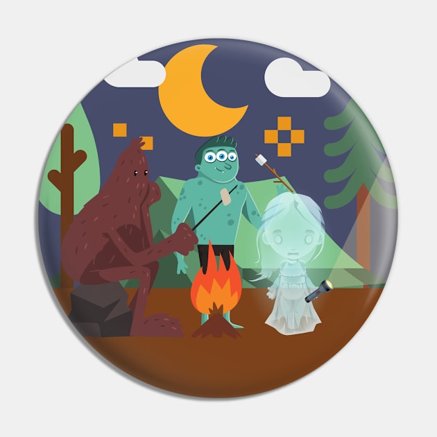 Paranormal Campout Pin by 'Round Here Podcast