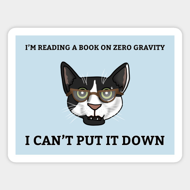 Science Cat Zero Gravity Cat Magnet Teepublic