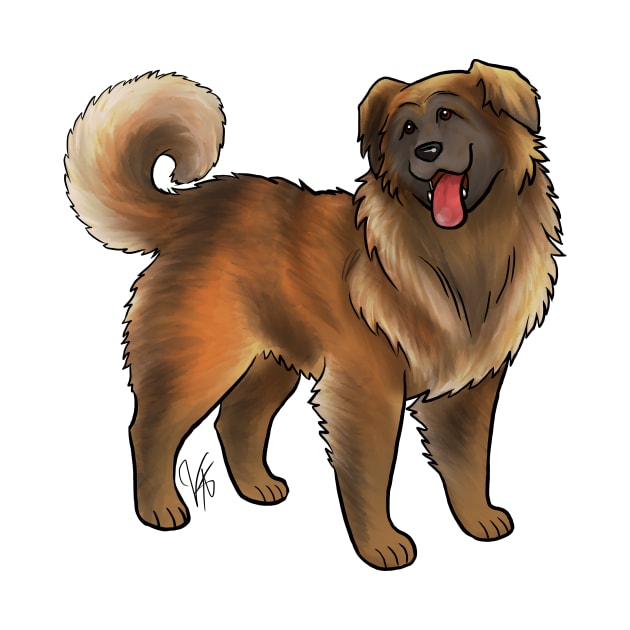 Dog - Leonberger - Copper by Jen's Dogs Custom Gifts and Designs