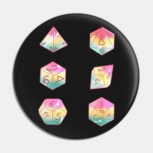 Pastel pan sexual dice set Pin