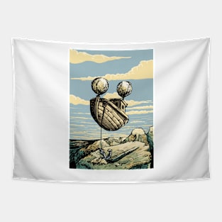 The flying ship to nowhere Tapestry