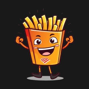 kawaii french fries T-Shirt cute potatofood T-Shirt