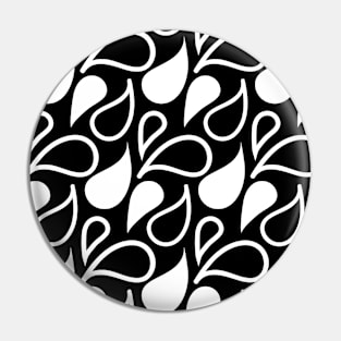 black and white paisley print Pin