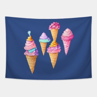 Ice cream cones Tapestry