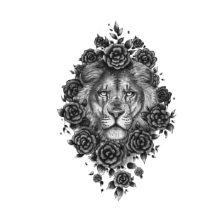 Lion in flowers T-Shirt