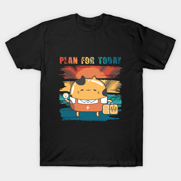 Discover plan for today electrician - Electrician Men Funny - T-Shirt