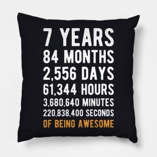 T Years 84 Months Days Hourse Of Being Awesome Pillow