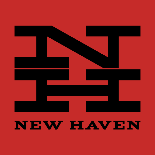 New Haven Railroad 1954 Black Logo With Name by MatchbookGraphics