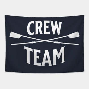 Crew Rowing Team Member Sculling Vintage Crossed Oars Tapestry