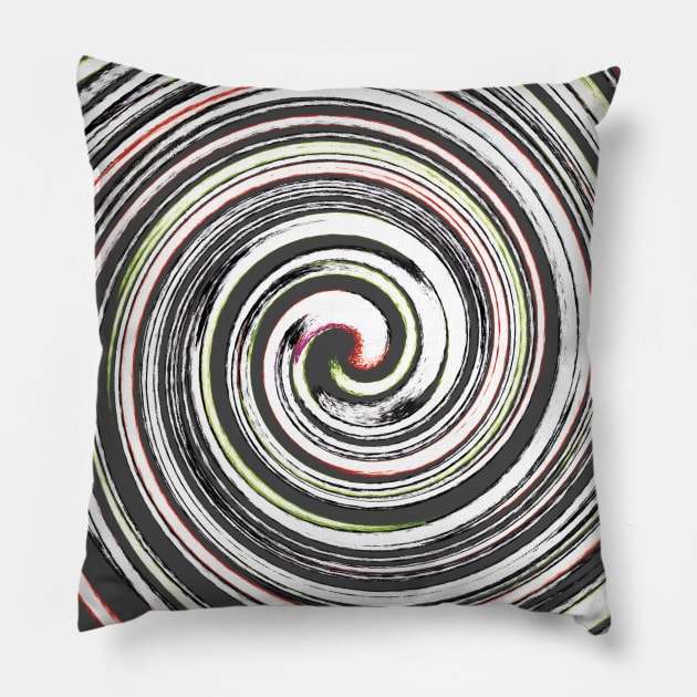 Spiral Blur Pillow by Punderstandable