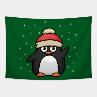 Winter Penguin Tapestry