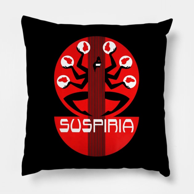 Retro suspiria // fanart // Halloween Pillow by Potato 8 Pixel