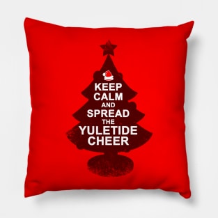 Christmas Tree Yuletide Cheer Xmas Meme Pillow