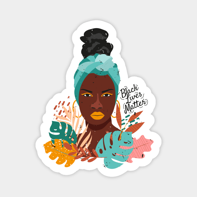 Black Lives Matter Magnet by Riczdodo