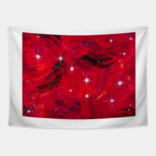 Big Dipper In Red Space Tapestry